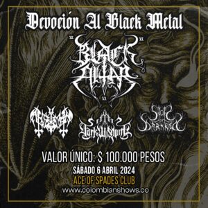 BLACK ALTAR (POL/UK) Bogotá, Co – Sábado 6 abril 2024