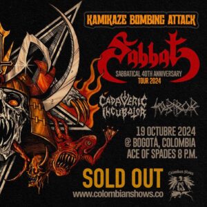 SABBAT + CADAVERIC INCUBATOR @ Bogotá 19 Oct 2024