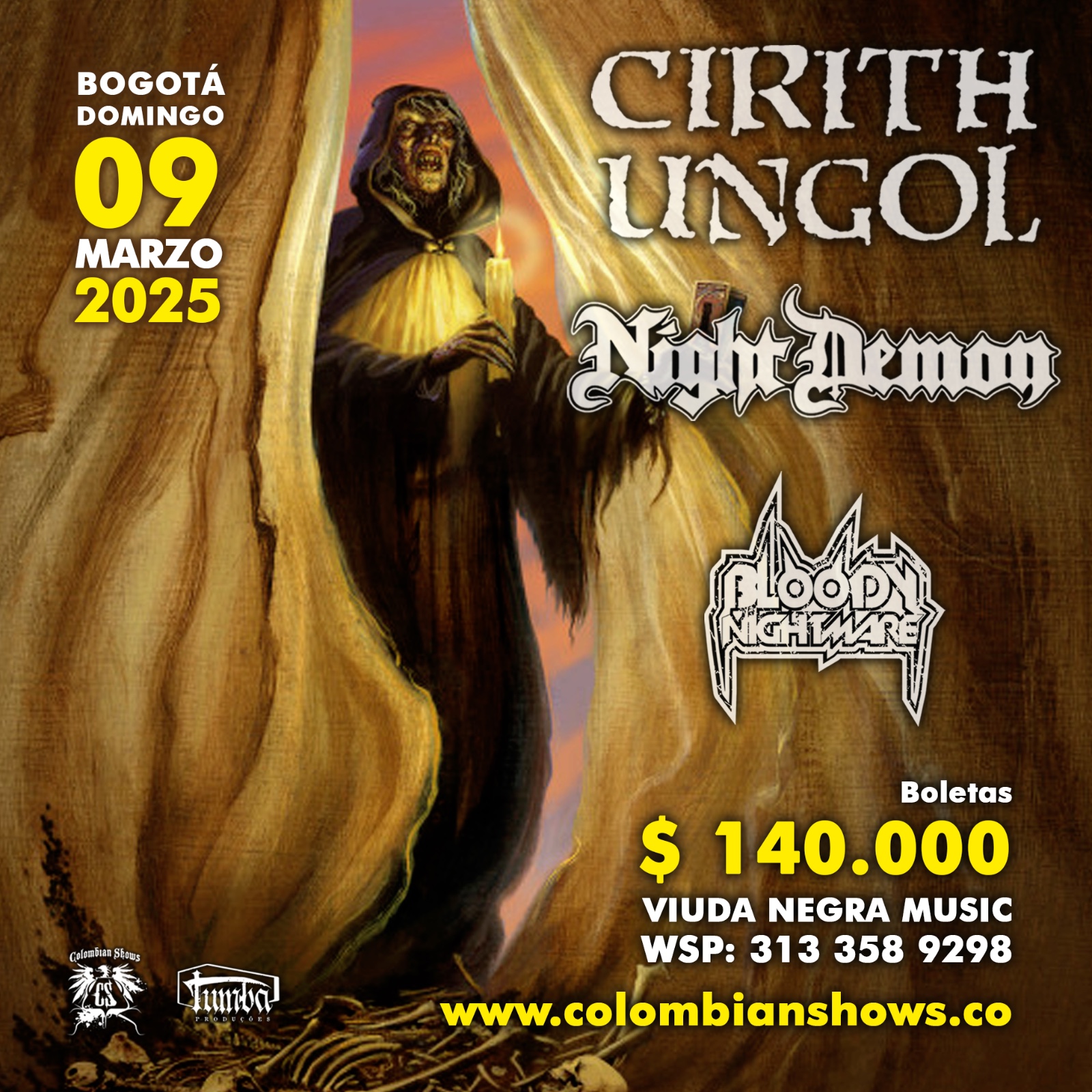 CIRITH UNGOL @ Bogotà,Co 9 marzo 2025