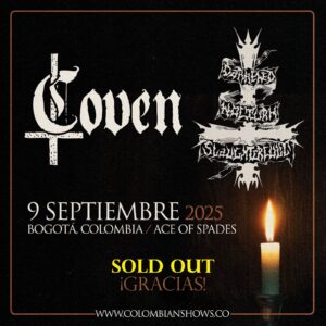 COVEN (USA) + DNS (Alemania) 9 Sept 2025 @ Bogotá,Colombia